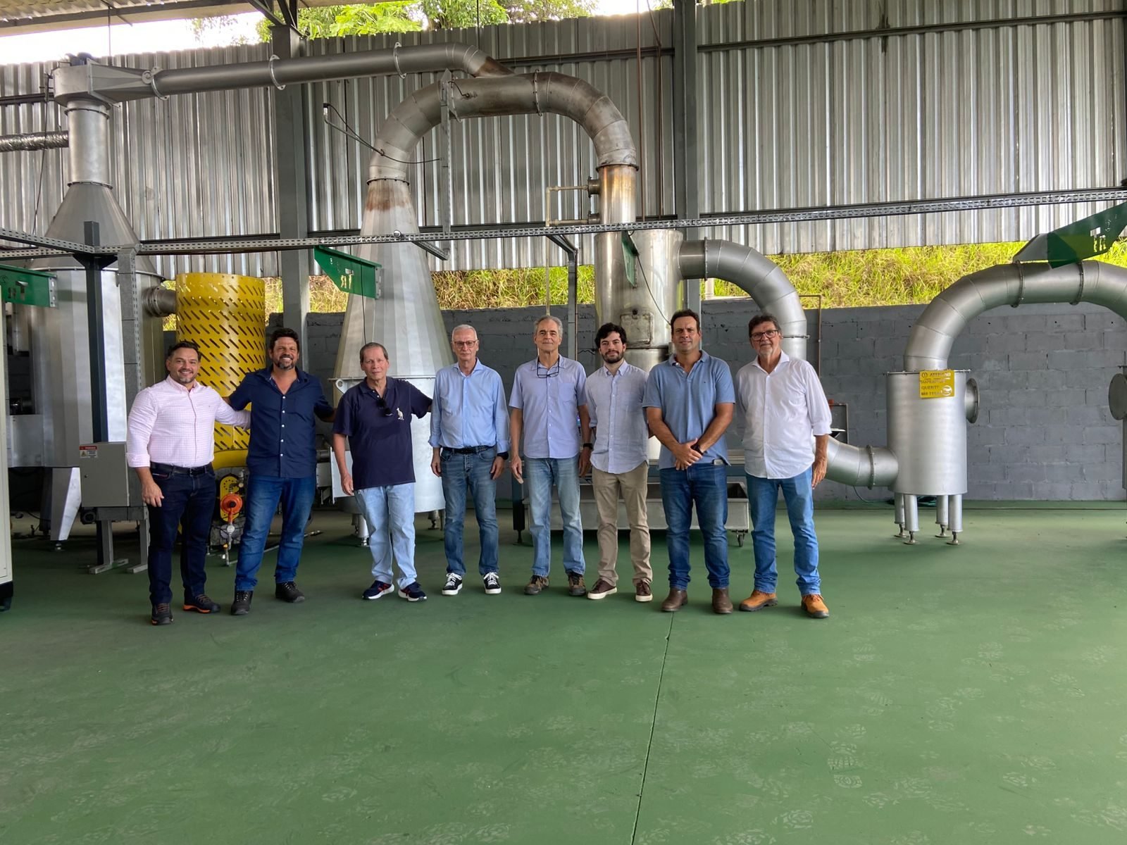 Team on a site visit to the thermal waste-treatment unit